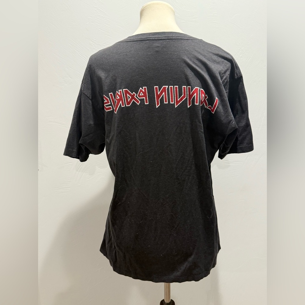 Lanvin Black Tee with Red Graphic